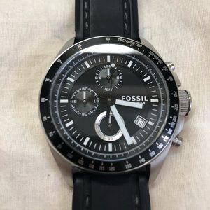 Black Fossil Watch